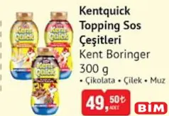 KENT BORİNGER KENTQUİCK TOPPİNG SOS ÇEŞİTLERİ 300 G